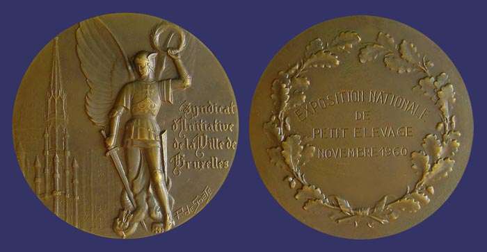 Brussels Initiatives Syndicate
Obverse:  St. Michael and the Dragon
